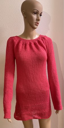 Femininer Strickpullover, Gr. M, pink, Herbstfarben