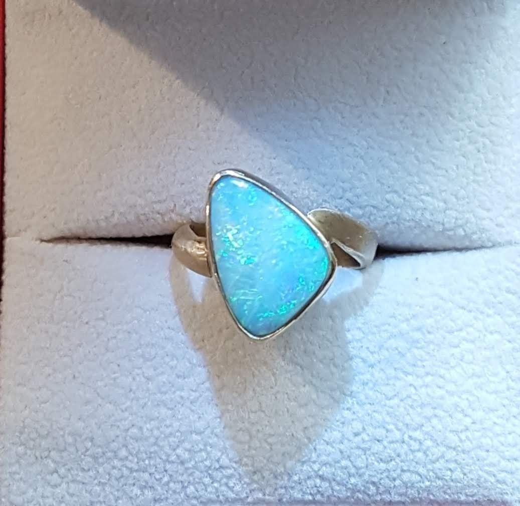 Anelli: **Exklusiver 18k Goldring mit australischem Fancy-Opal** – Nuovo e nell'imballaggio originale da zuerich venduto da Jewlsdesign 3