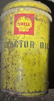 Vintage Shell Traktor Oel Kanister - Gelb Rarität für Sammle