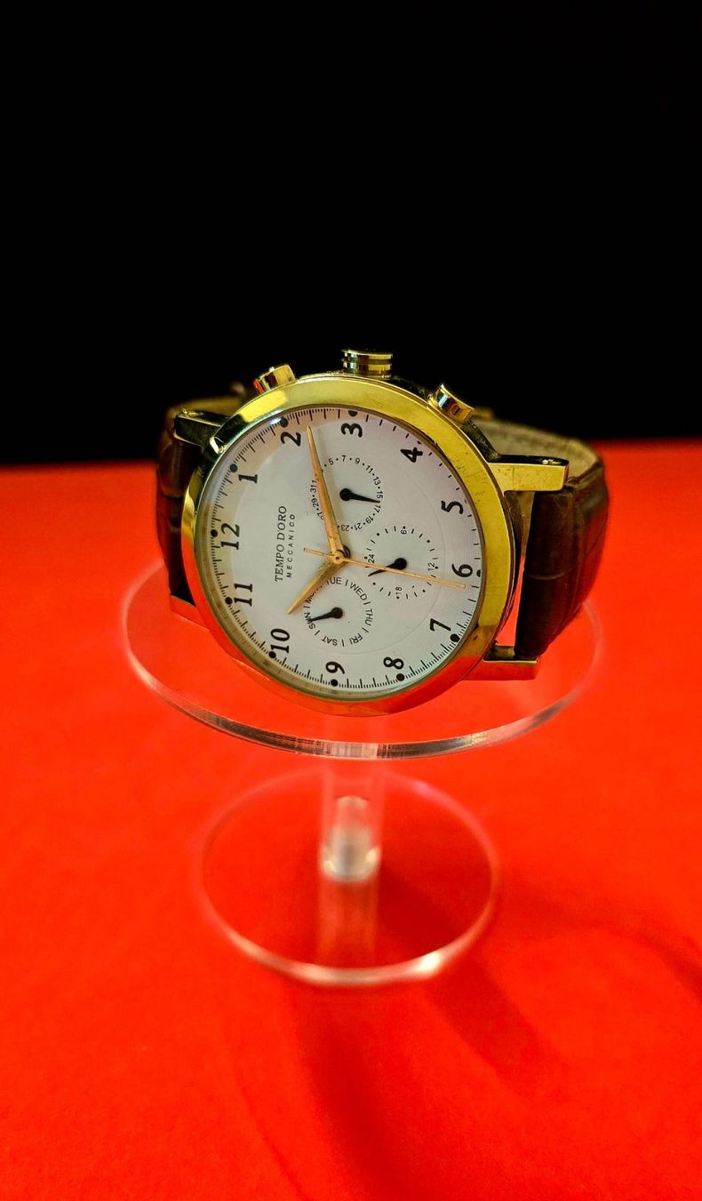 Tissot Uhren: TEMPO DORO MECCANICO AUTOMATIC CHRONOGRAPH HERREN UHR – Gebraucht aus Neftenbach von Taschen-Uhren 4