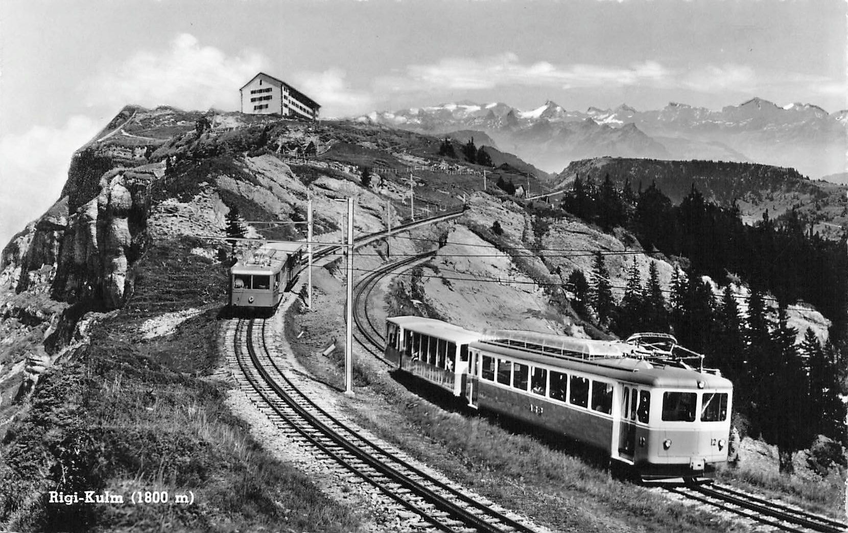 Ansichtskarten: Rigi Kulm SZ Rigibahn Dampflok – Gebraucht aus Biasca von Blenio71