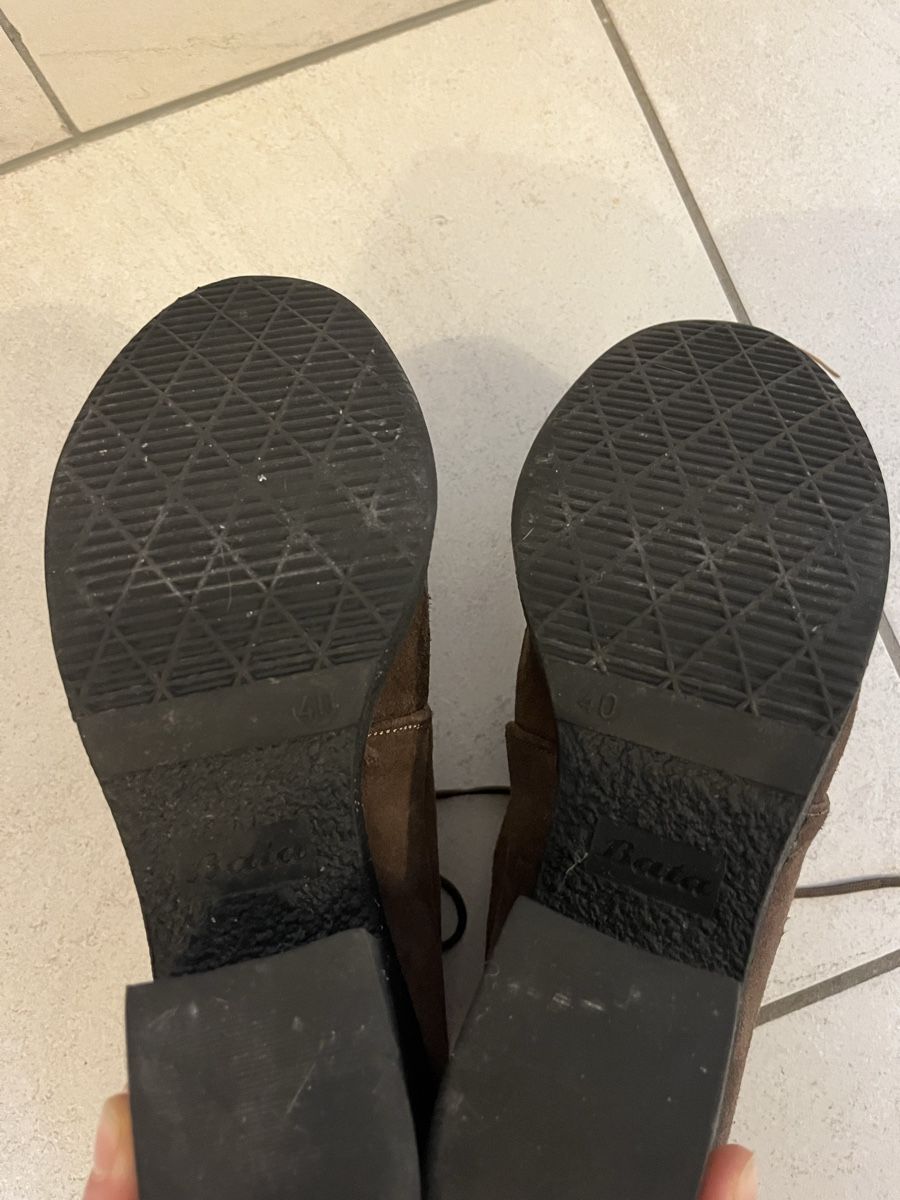 Damenschuhe: Lederstiefeletten Gr. 40 braun Plateau – Gebraucht aus Chur von Mity88 4