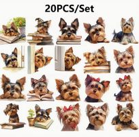 20 SÜSSE AUFKLEBER, YORKIES NEU+OVP