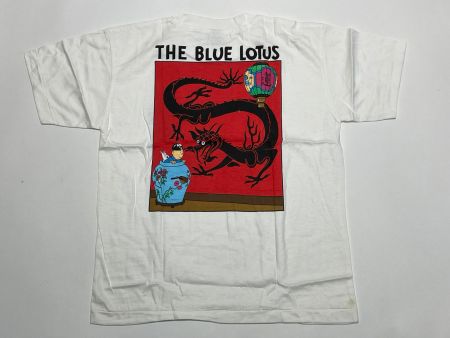 Vintage 90s T-Shirt Tintin Double Print New Sz XS