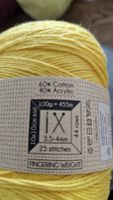 Gelbes Garn, 95 gr. 60% Cotton, 40% Acryl