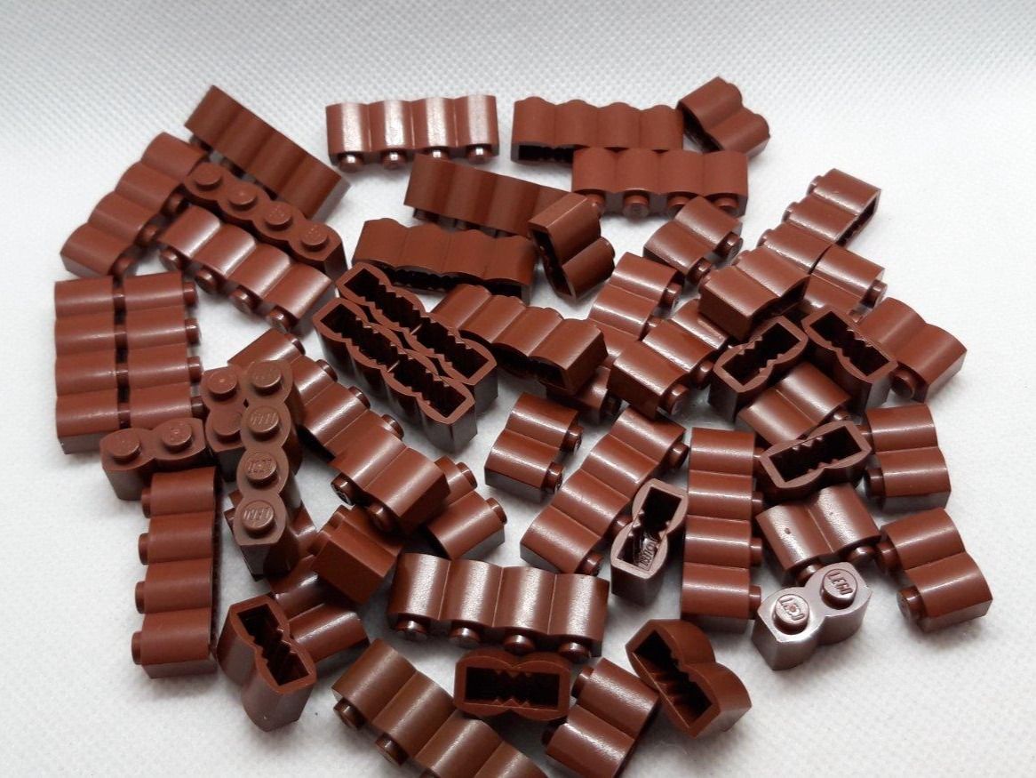 Lego Giocattoli: Lego 50 Stk. Palisade Brick reddish brown – Usato da Inwil venduto da Dokyiioto 2