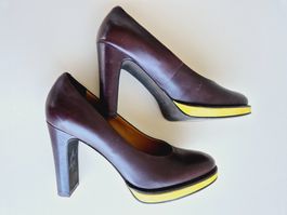 CAMPER VERONIQUE BRANQUINHO PUMPS LEDER 38 BORDEAUX SCHUHE