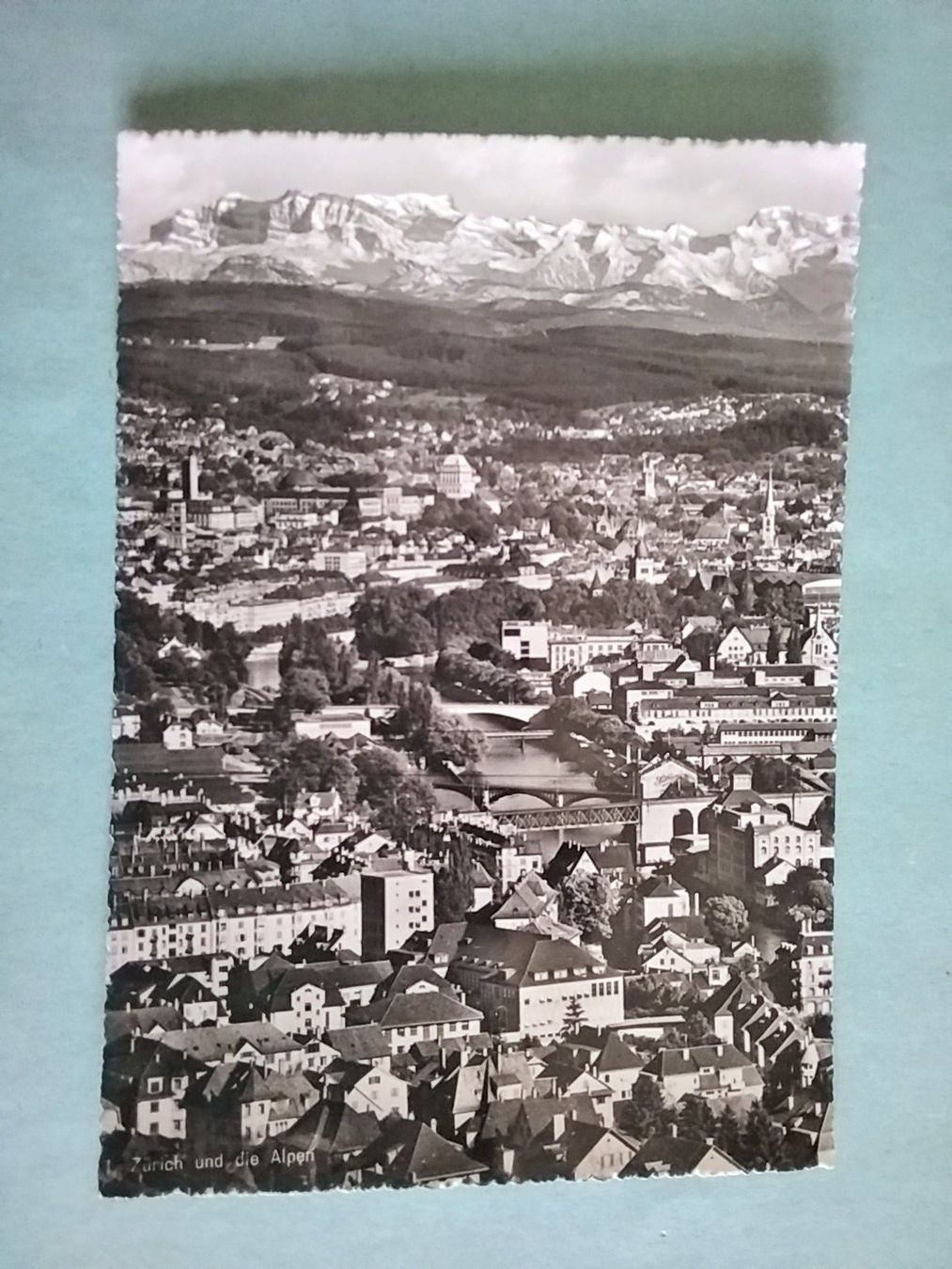 Cartoline postali: Zürich mit Alpen – Usato da Appenzell venduto da lama19