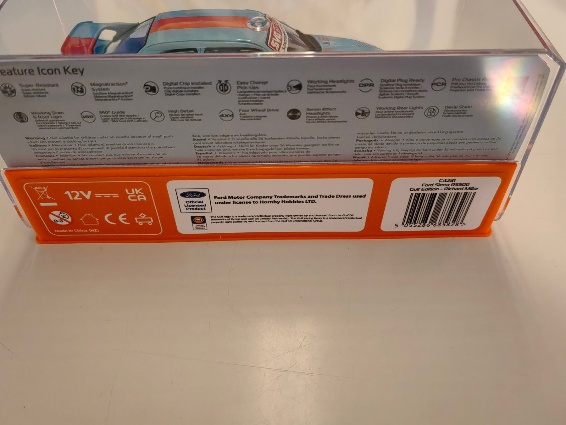 Carrera Piste: Scalextric - Ford Sierra RS500 - Gulf Edition Scalextric – Nuovo e nell'imballaggio originale da Rüschegg-Heubach venduto da Floeggi_86 3