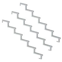 Stahl Treppenwange 6 Stufen - 3er Set