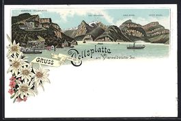 Litho Sisikon, Hotel Kurhaus Tellsplatte