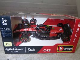 Bburago 1:43 F1 Alfa Romeo C43 2023 Zhou Guanyu
