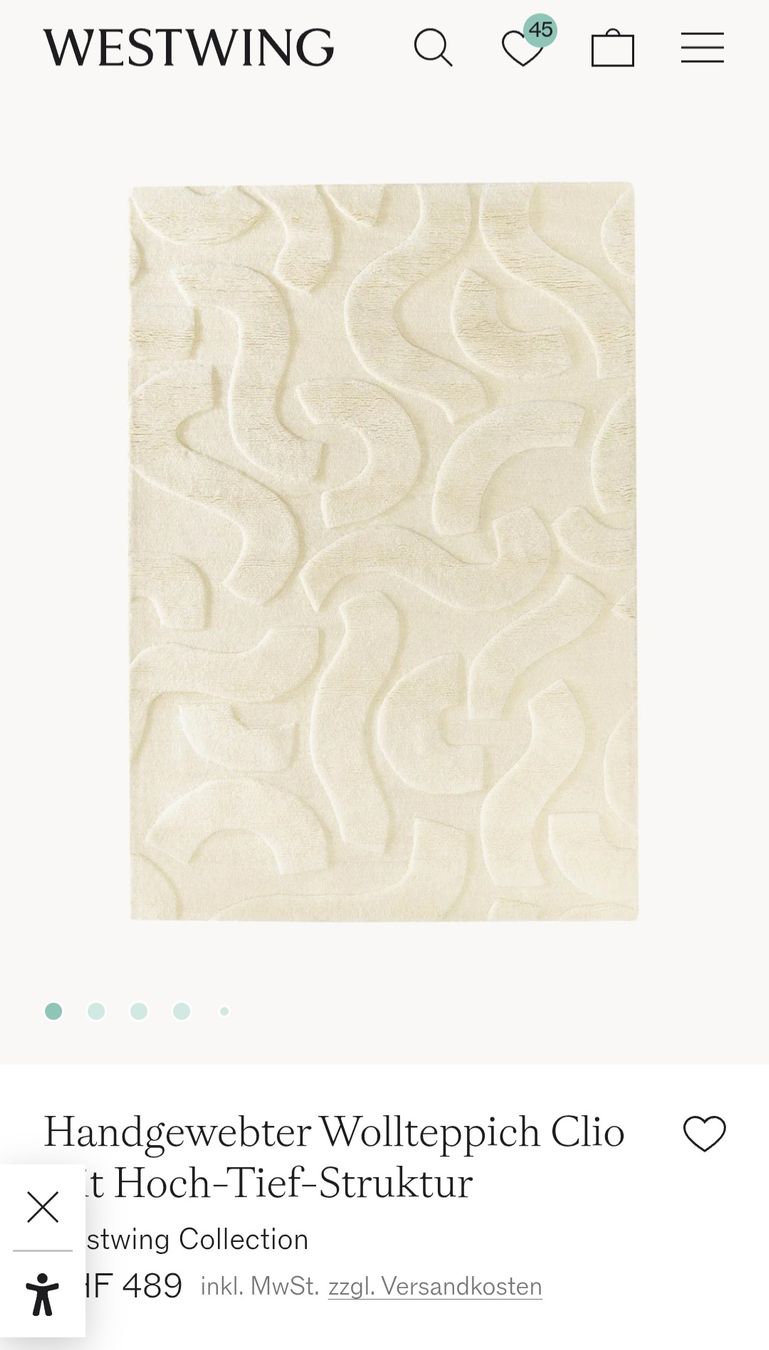 Westwing Tapis: Wool rug – Neuf (Voir description) à Zürich par tan_y9tj 3