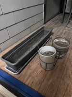 3 garden pots used condition