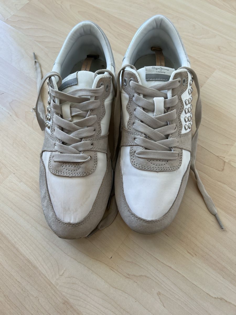 Pepe Jeans Scarpe da donna: Pepe Jeans Sneakers Bimba Studs Beige Gr.40 – Usato da Siebnen venduto da dte_9kmw 1