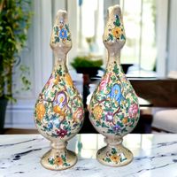 Paire de vases céramique MAGNANELLI, Gubbio Italie 1960