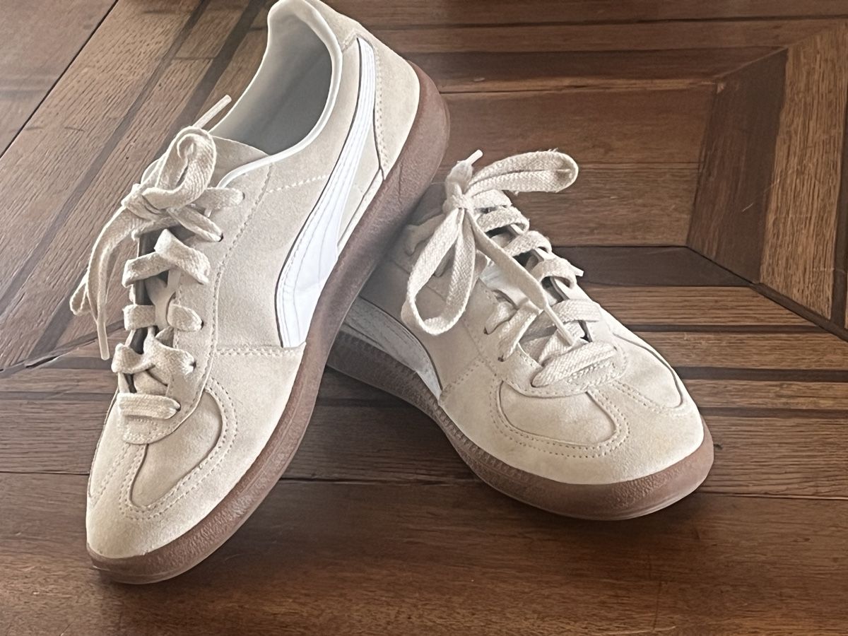 Puma Herrenschuhe: Puma Palermo Sneaker beige, Grösse 38 – Gebraucht aus Laupen BE von Rohe5500