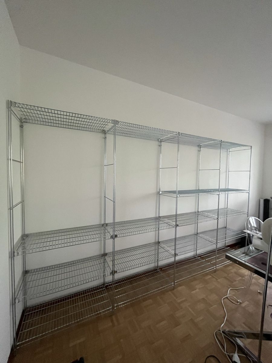 Regale: Gestell Gitter Metall Industrial Chromstahl – Gebraucht aus Estavayer-le-Lac von ghislain_c