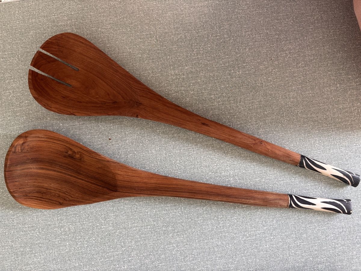 Set di posate: Salatbesteck aus Holz – Nuovo (secondo la descrizione) da Zürich venduto da gucks