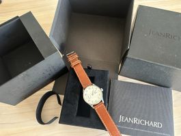 JeanRichard Bressel 1920 Handaufzug Lederband Uhr 028/1920