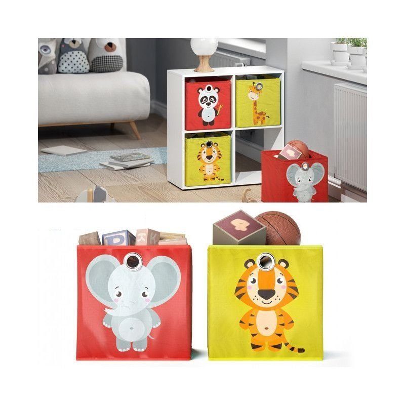 Scaffali: Faltbox - Elefant Tiger - 30x30x30cm - Kinderregal - Box – Usato da Wallenwil venduto da toesstal-vertrieb