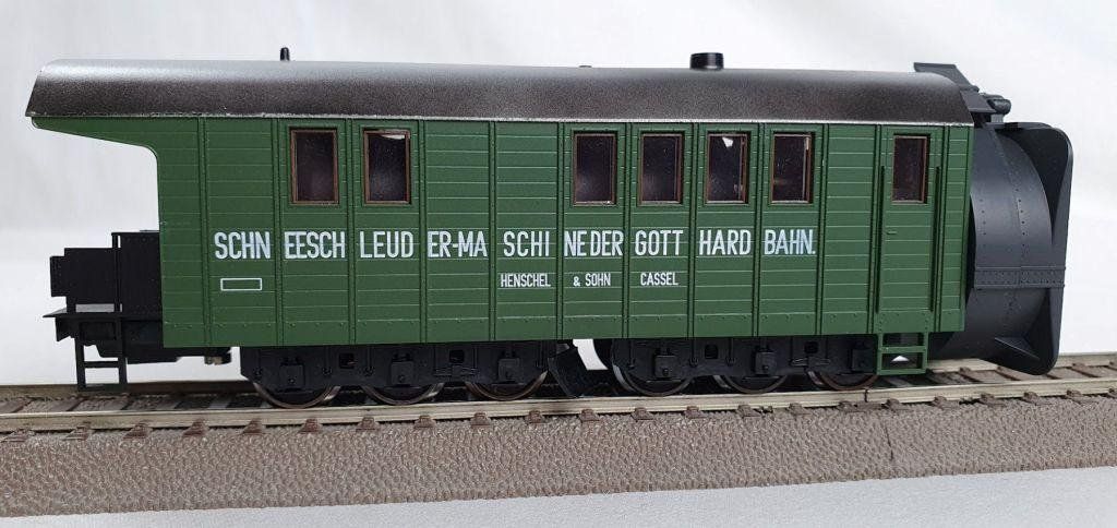 Kleinbahn Modellini di ferrovie: Klein H0 3221 Gotthard Schneeschleuder mit Radantrieb, DC – Nuovo e nell'imballaggio originale da Brüttisellen venduto da Rentner44zh 1