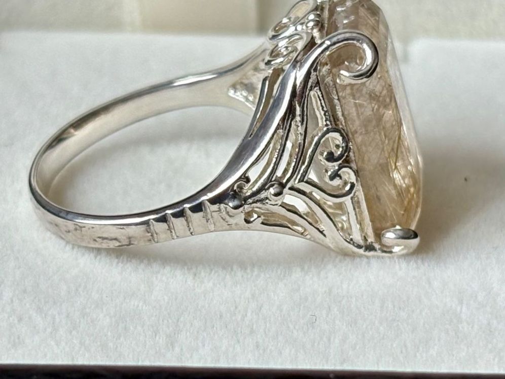 Anelli: Rutilquarz Ring Silber 925, Gr. 60 – Nuovo (secondo la descrizione) da Brugg AG venduto da lau_9rvy 3