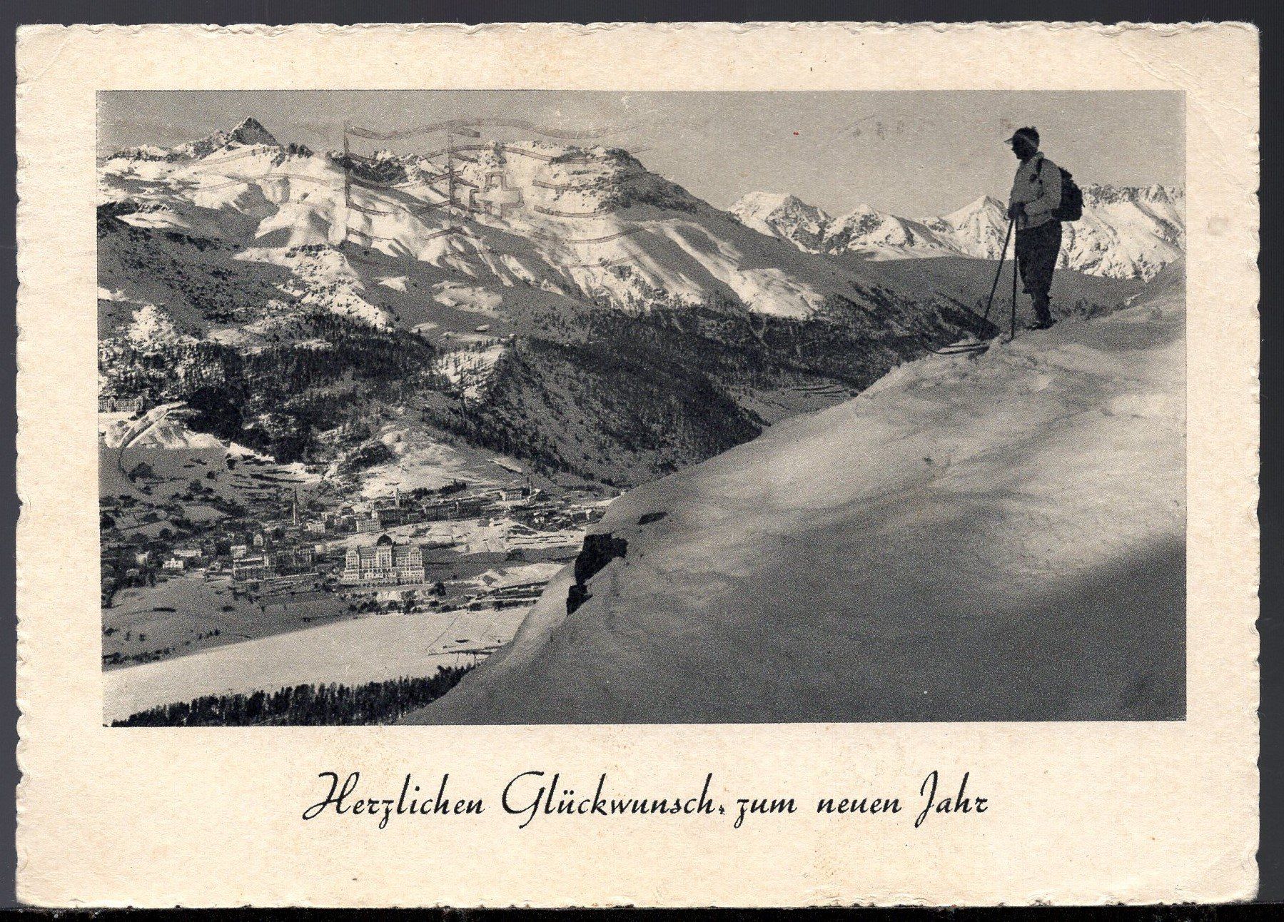 Cartes postales: St Moritz  1937   Neujahrs-Karte – D'occasion à Aarau par kufi44