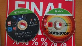 Xbox Shadow of Mordor & Deathloop Ohne Hülle 