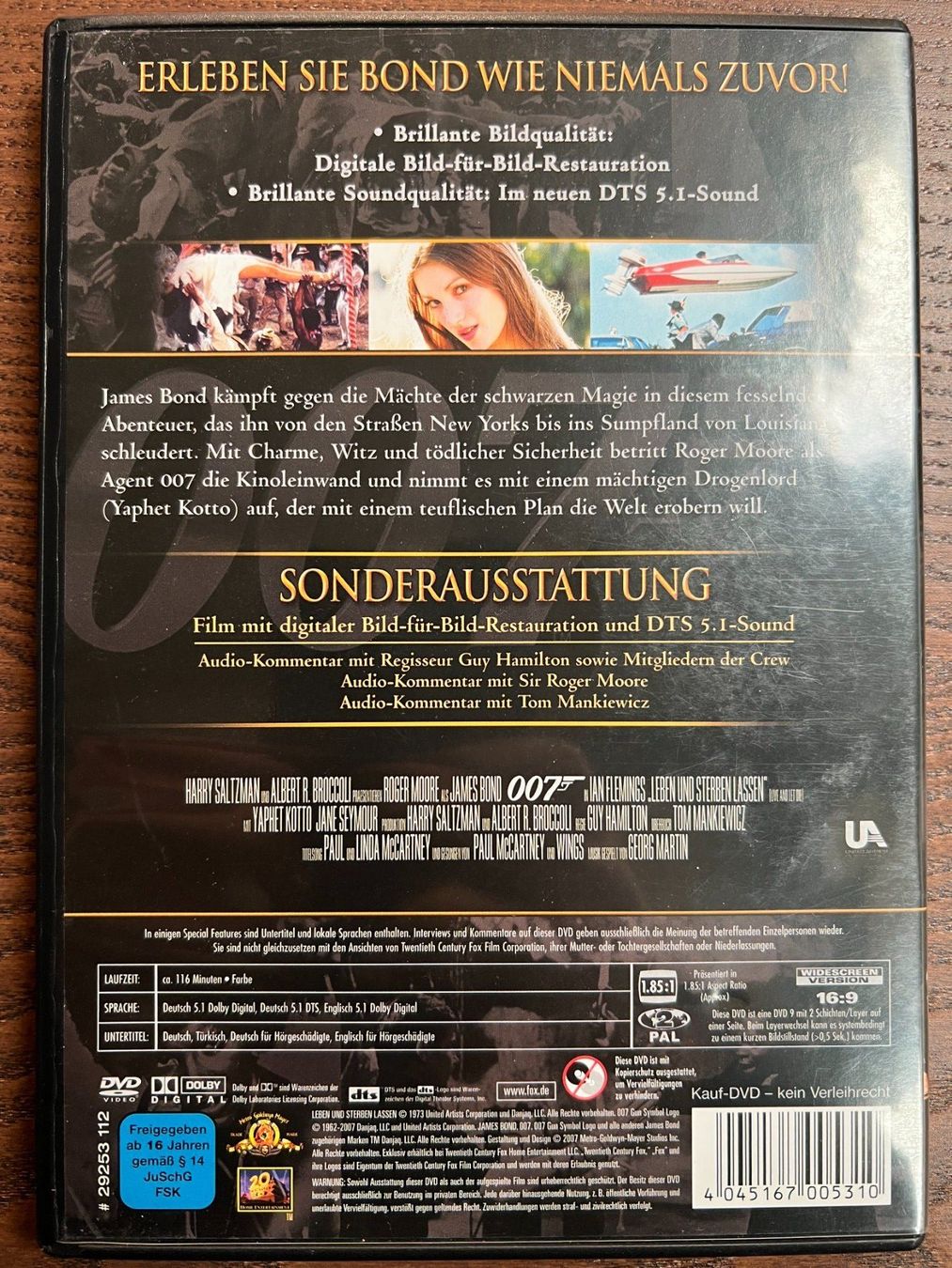 Tutti i DVDs: 007 Leben und sterben lassen – Usato da Zürich venduto da FilmFreunde 1
