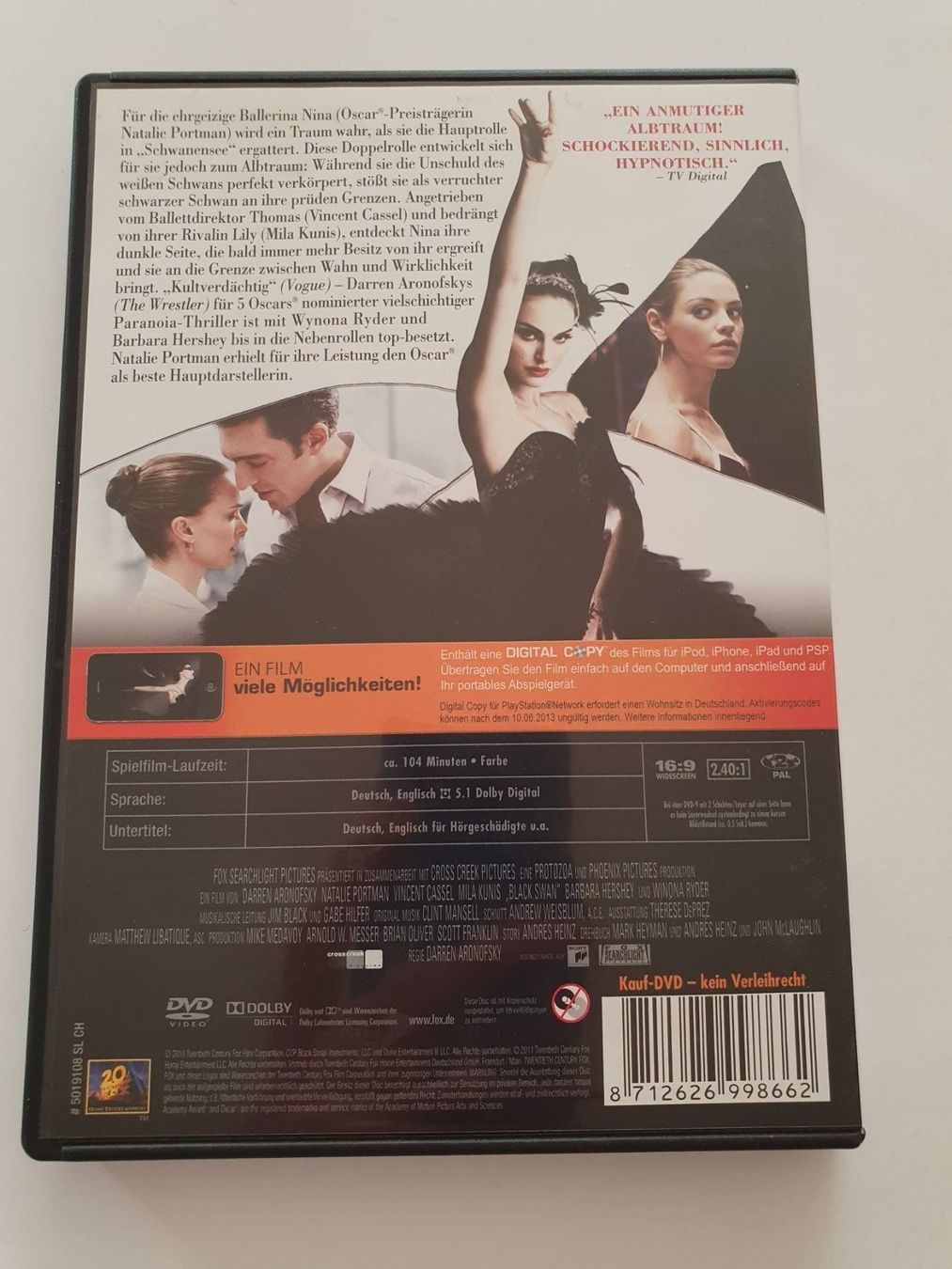 Tutti i DVDs: Black Swan – Usato da Oberdorf BL venduto da BaldenEagle 1