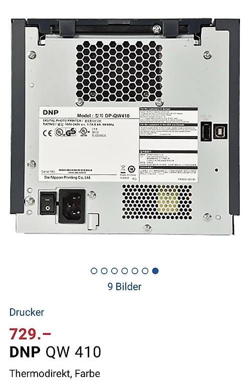 Stampanti: DNP QW 410 Thermodirekt, Farbe – Usato da Sursee venduto da Jaenuful 4