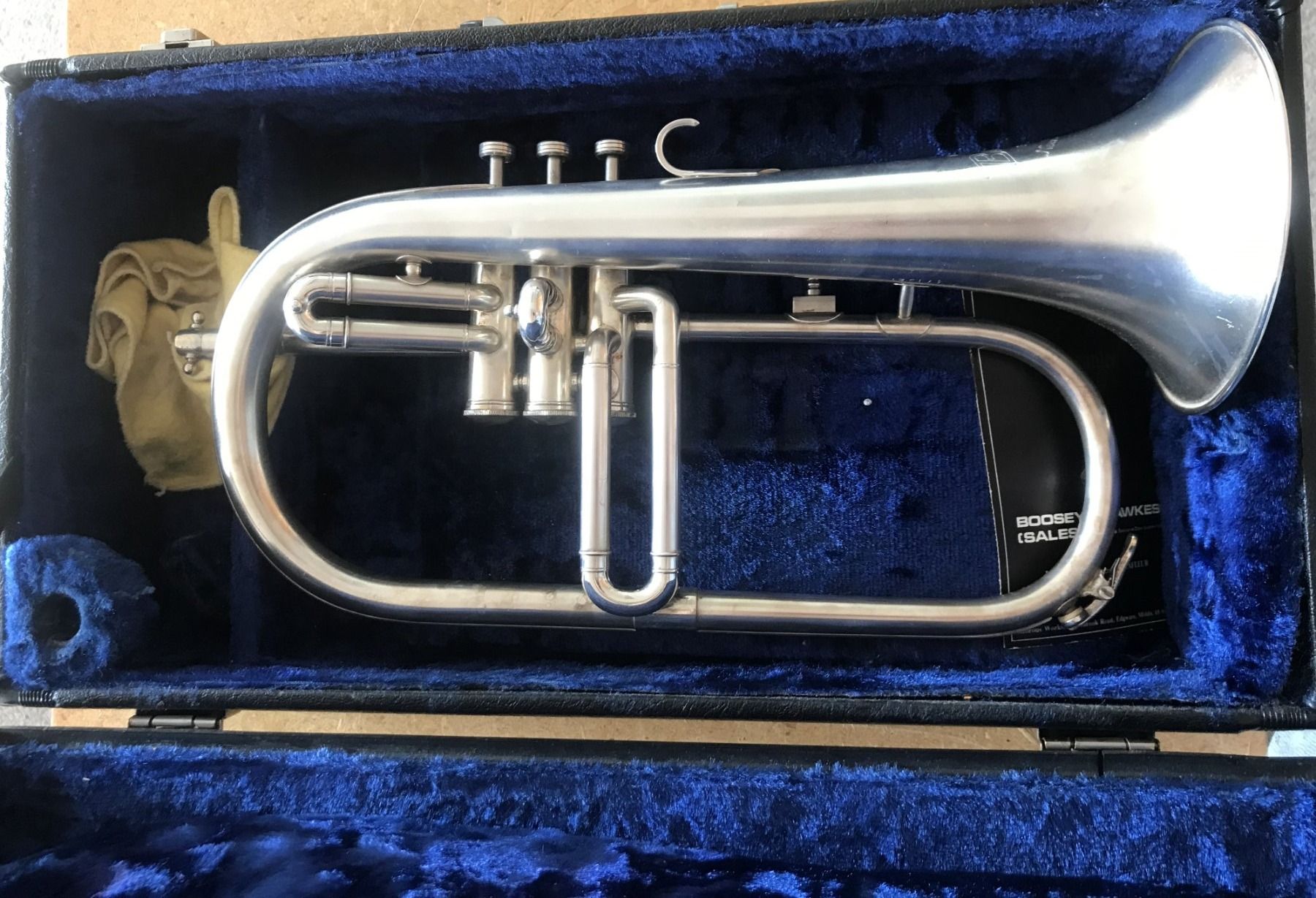 Besson Strumenti musicali: Flügelhorn Besson Class A mit Koffer – Usato da Trimbach venduto da Danius