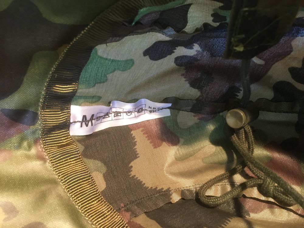 Schweizer Armee Regenhut Tarnmuster Top Zustand! (Nuovo (secondo