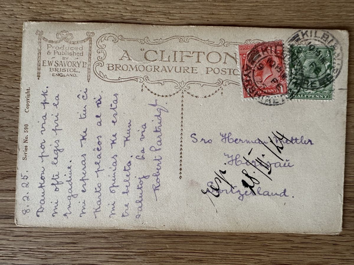 Cartoline postali: England - schöne AK 1925 Junge Engländerin – Usato da Schmitten / FR venduto da Samsara169 1