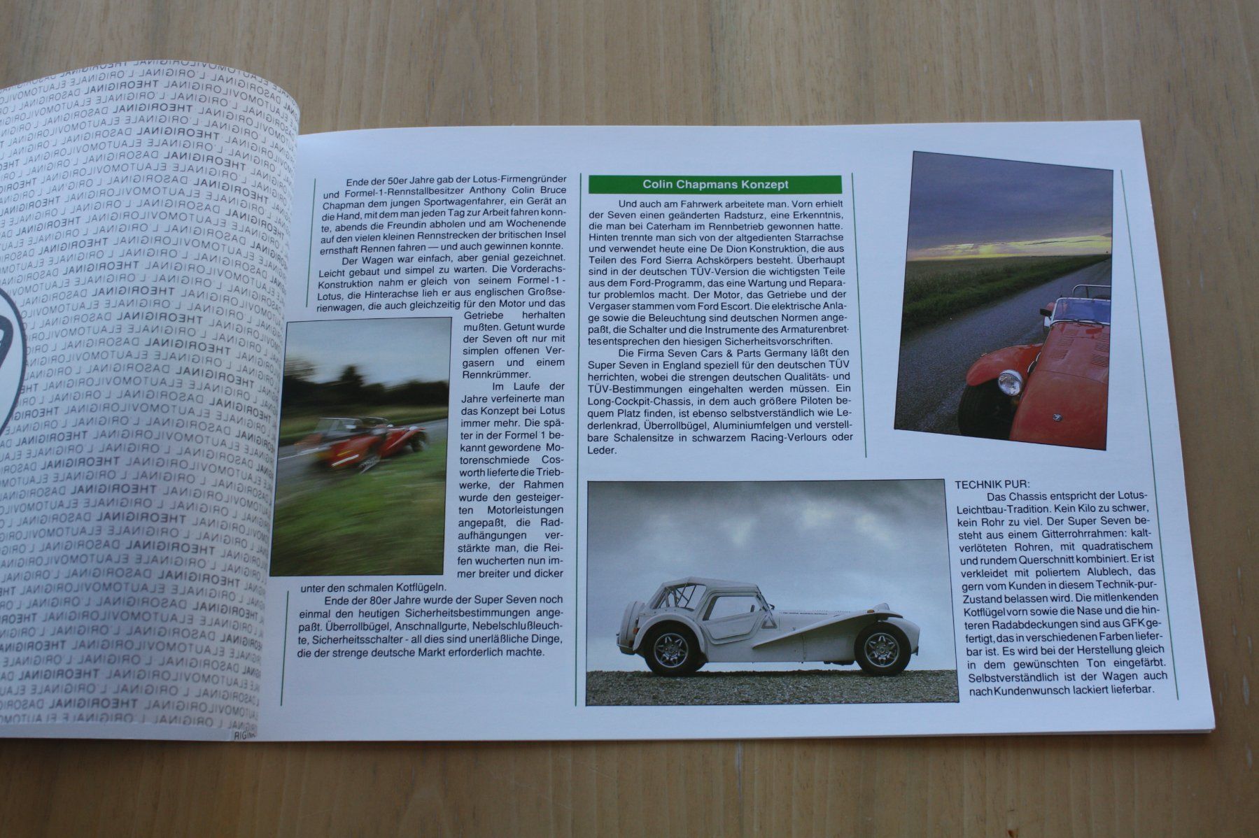 Lotus Documenti: Caterham Super 7 Prospekt – Usato da Wikon venduto da erwin400 2