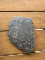 Schieferplatte Dekoration 20cm Unikat Naturstein dunkel