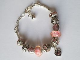 Armkette rosa Modeschmuck
