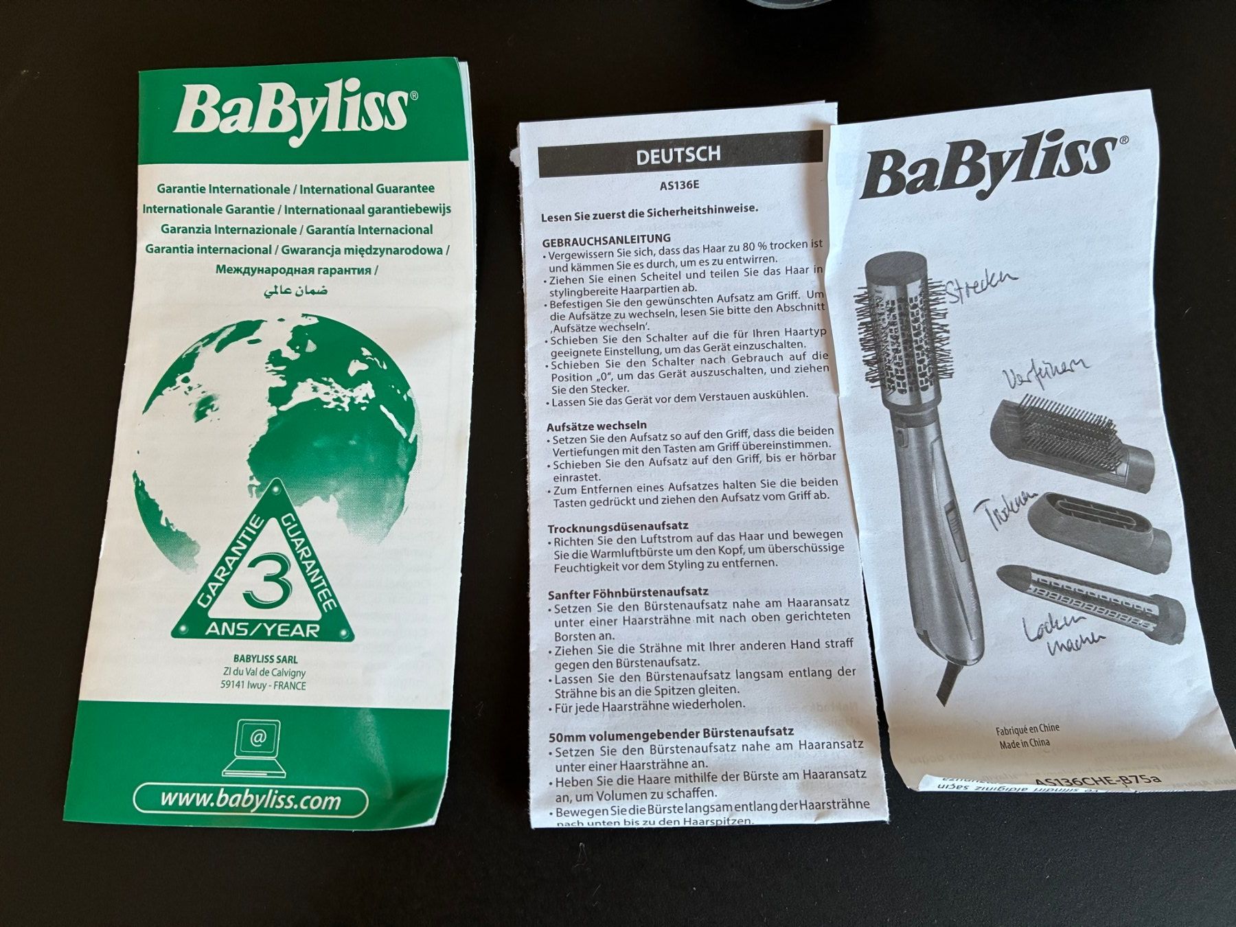 BaByliss Asciugacapelli: BaByliss Warmluftbürste Air Style – Usato da Bern venduto da fab_z8bm 1