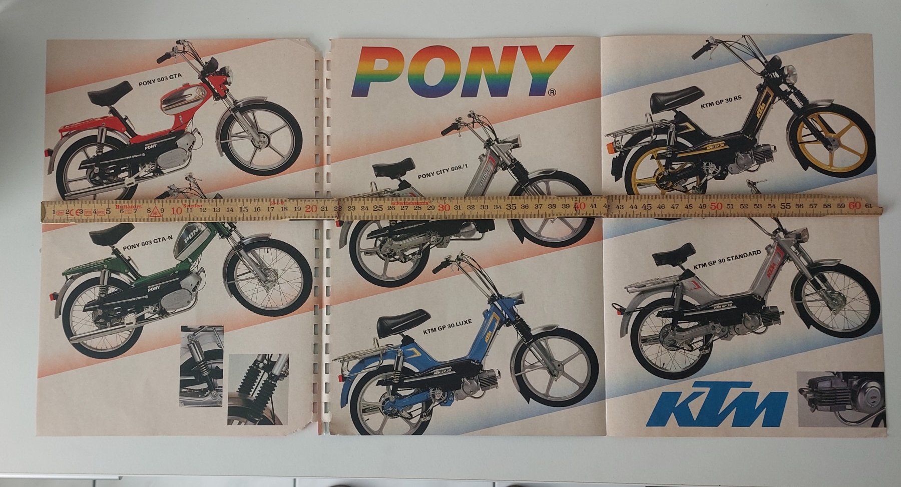 KTM Documenti: Prospekt Mofa Pony 503 und KTM GP 30 – Usato da Schenkon venduto da TG10 2