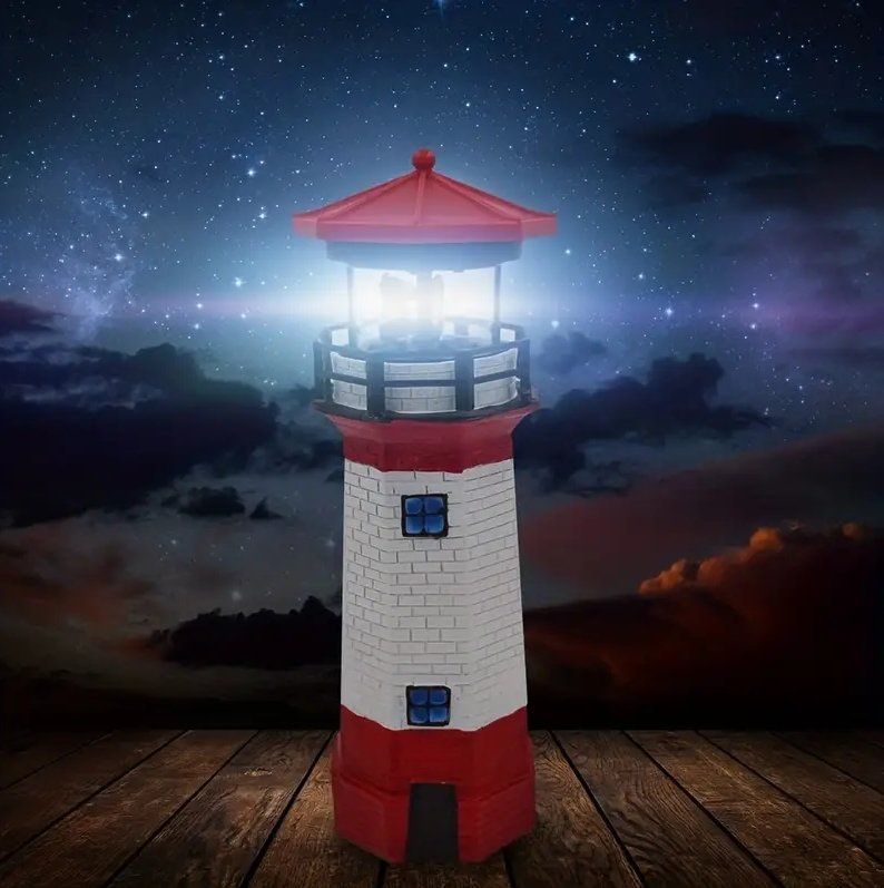Tutte le decorazioni: Solar Leuchtturm mit rotierendem Reflektor – Nuovo e nell'imballaggio originale da Diepoldsau venduto da preisparadies-ch 4