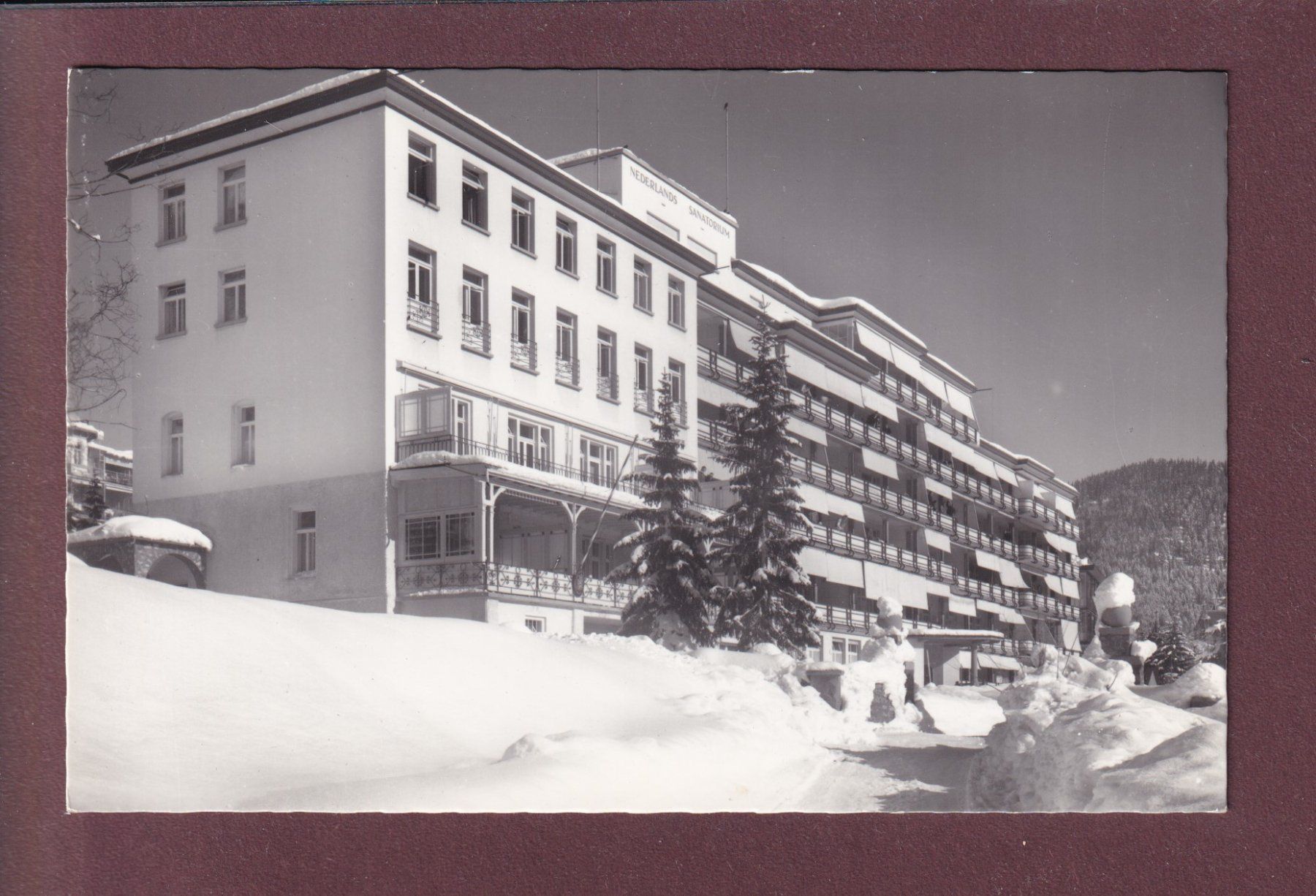 Cartoline postali: DAVOS-PLATZ - Nederlandsch Sanatorium – Usato da Pully venduto da nicecards