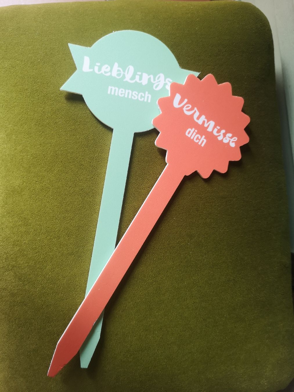 Migros Tutte le decorazioni: Blumenstecker mit Schriftzug – Nuovo (secondo la descrizione) da Herzogenbuchsee venduto da Honigkuchenpferd01 1