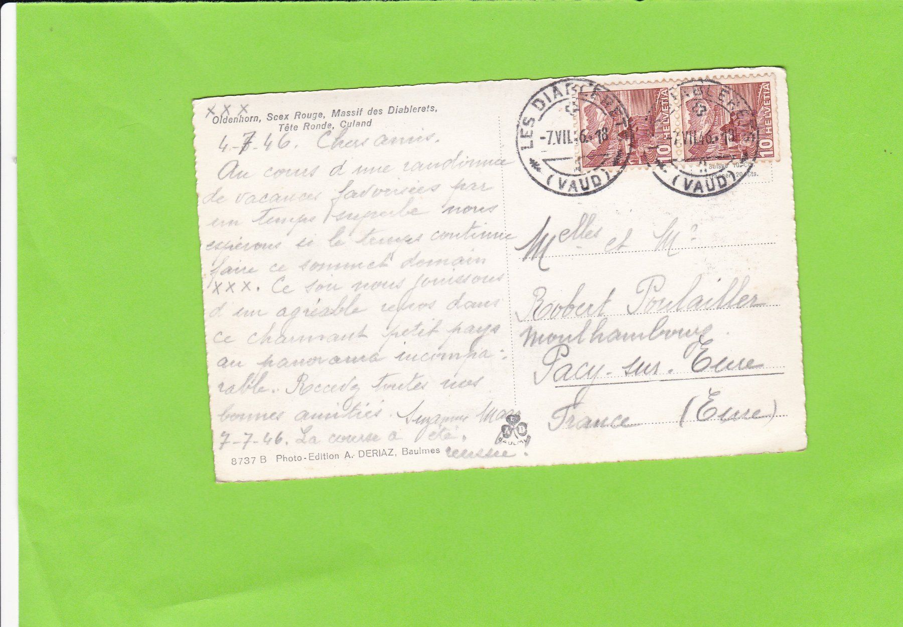 Cartes postales: Les Diablerets – D'occasion à St. Peterzell par neckertal 1