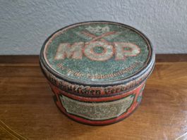 Alte MOP Bodenwischer Blechdose 30er Vintage Reklame Sammler