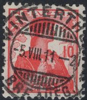 WINTERTHUR 5.VIII.11 - Vollstempel auf Helvetia Brustbild