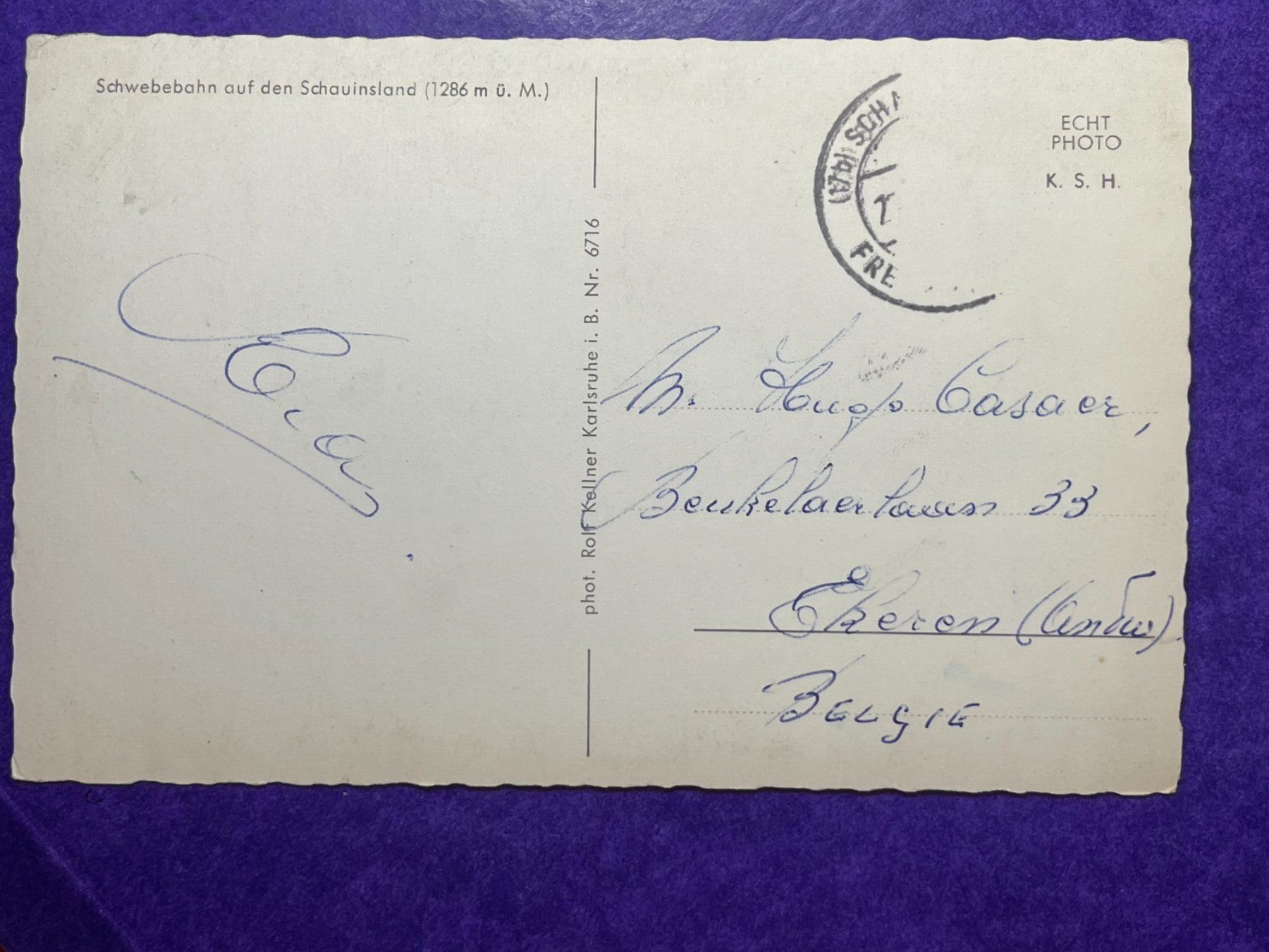 Cartoline postali: Schwebebahn auf den Schauinsland – Usato da Steg VS venduto da _vinci_ 1