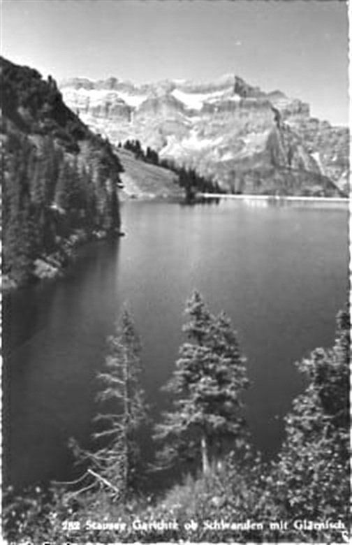 Cartes postales: Schwanden, Stausee Garichte mit Glärnisch – D'occasion à Ottikon b.Kemptth. par Neptun1974