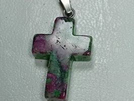 anhänger kreuz,,,rotokhrozit