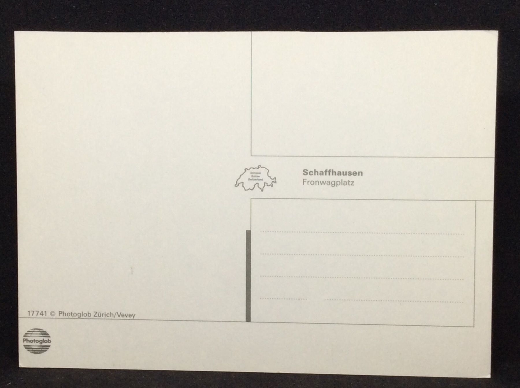 Cartoline postali: Schaffhausen, Fronwagplatz – Usato da Widnau venduto da Brusi9 1